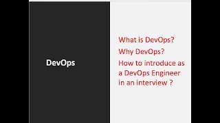 What is DevOps?Why DevOps? How to introduce as a DevOps Engineer in an Interveiw? #devops #cloud