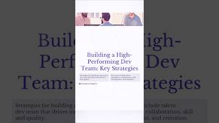 Building a High Performing Dev Team | Key Strategies