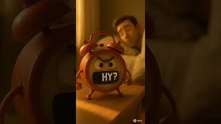 When Your Alarm Clock Has Had Enough | Absurd Pixar-Style Short #pixarstyle #funny #animation