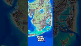 GTA V VS GTA VI MAP 🗺️ #gta6 #map #shorts