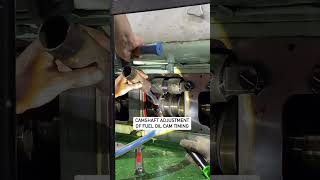 Adjusting fuel oil cam timing on camshaft #marine #engineer #camshaft #shorts #youtubeshorts #ship