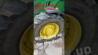 Bank Holiday DISASTER!! Flat tyre on our John Deere! Can we bodge it for a day? #johndeere #flat