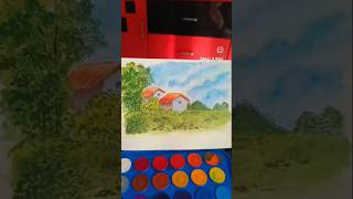 Easy watercolour landscape painting #watercolorforbeginners #onlineartsclasses #earnonline
