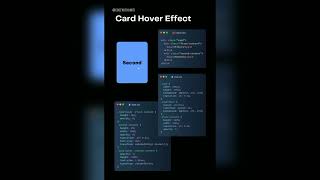 Card hover effect ☢️ #development #youtubeisbest