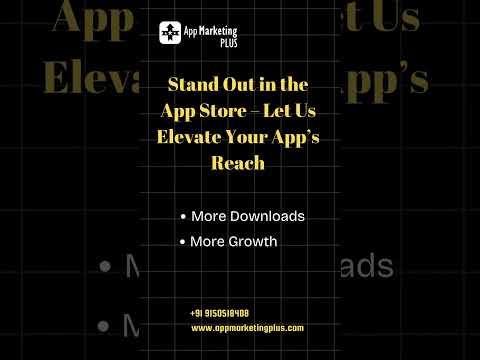 App Marketing Services #AppMarketing #MobileAppPromotion #AppDownloads #DigitalMarketing #ASO
