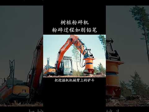 树桩粉碎机 #世界