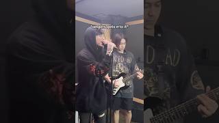 Singer SHOCKS band during band practice… watch how they react 😳 #metal #metalcore #emo #rockmusic