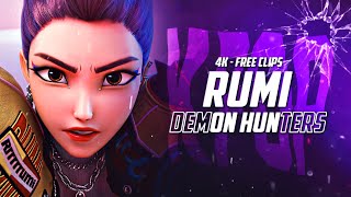 RUMI | 4K TWIXTOR | KPOP DEMON HUNTERS | FREE CLIPS
