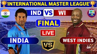 India Masters vs West Indies Masters, Final T20 | INDM vs WIM Final Match Live Score & Commentary