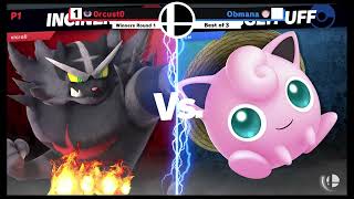 CK 0rcust0 (Incineroar) vs. Obmana (Jigglypuff) - Winners Quarter Finals - I Teched That Twice!