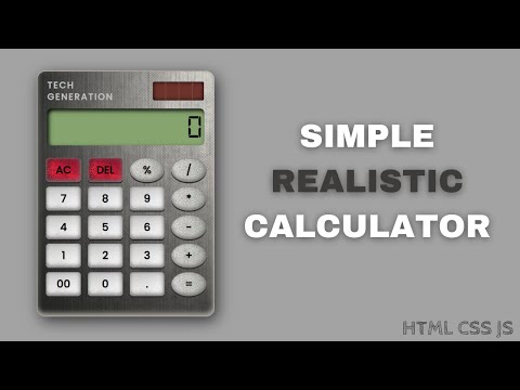 How to make a Calculator | Simple and Realistic | HTML CSS & JS