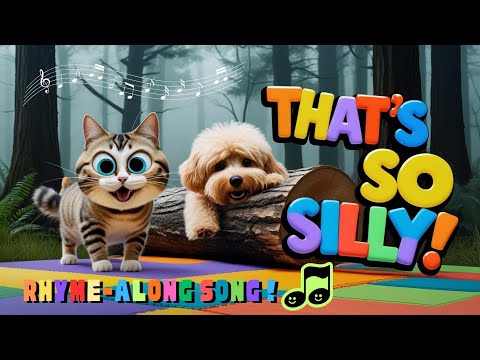 Funny Toddler Song🎶Rhyming Fun with Animals🐶Laugh & Learn😂That’s So Silly Song🐱Cat Pooped on Mat!