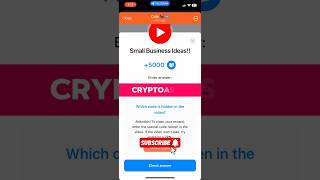 Cats new code today✅🔥 small bussiness ideas cats code…. #cats #shorts #crypto