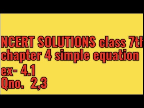 class 7th chapter 4 simple equation exercise 4.1 Qno 1,2 | NCERT SOLUTIONS| PSEB MATHS