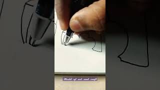 BTS doodle art | bts art | bts art work |world of art and craft#mybtstory bts#btsart #bts #shorts