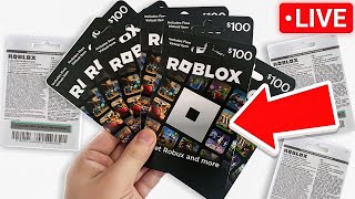 🔴 Giving 100,000 Robux to Every Viewer LIVE! (Roblox Robux Live) Free Robux Giveaway