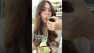 CVS Green Food Challenge Sweets Edition 💚 Green #KoreanConvenienceStore Food #ASMR #foodie