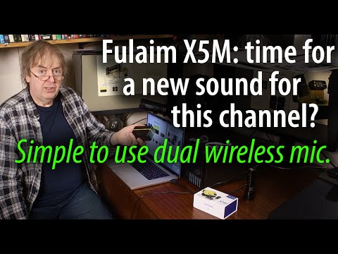 Improving sound quality for my YouTube channel. Fulaim X5M dual wireless microphone system test