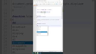 Hide And Show Image Using JavaScript #javascripttutorials #javascriptshorts #htmlshorts