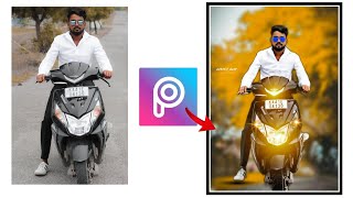 PicsArt Photo editing in Kannada bike photo HD editing in Kannada || sk tech life ||2022