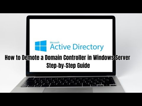How to demote an Active Directory Domain Controller in Windows Server 2025 |  Step-by-Step Guide