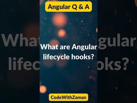 Angular Lifecycle Hooks Explained: A Beginner’s Guide 🚀