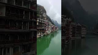 10.14中国·贵州·镇远古镇雨景 #定制旅游 #travel #貴州 #waterfall #shifenwaterfall #nature #风景 #旅行 #automobile