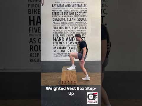 Weighted Vest Box Step Up