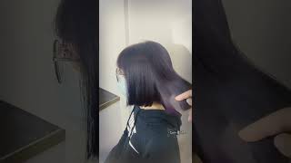 💟紫感黑  染黑可以變化的選擇 #三重染髮 #女生染髮  #台北橋 #三重設計師
