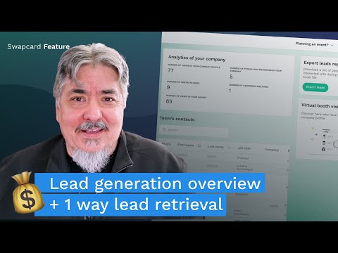 Swapcard Features ⚙️ Lead Generation Overview and One-way Lead Retrieval
