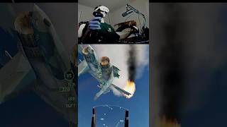 Su-27 attempts cobra maneuver #dcsvr #dcs  #virtualreality #Su27 #f16