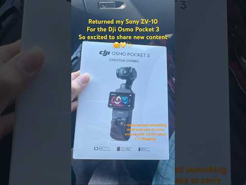Sony Zv-10 to Dji Osmo Pocket 3