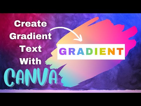 Creative Gradient Text Using Canva #graphicdesign #socialmediapostdesign