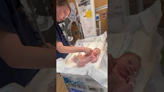 My Newborn baby boy right after being delivered , just minutes old #babyboy #shorts #tiktok #viral