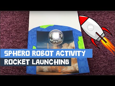Sphero robot activity - Rocket Launch Simulation, perfect for beginners in coding