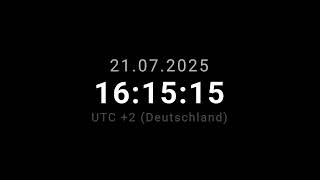 🔴 LIVE | Clock / Uhr - Germany Deutschland UTC + 2