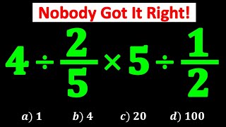This Math Question Shocked Everyone! 🤯😭