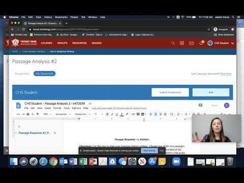 Google Assignments  Student View