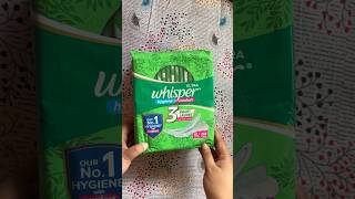 Whisper Ultra sanitary pad || #mousumide #whisper #shorts