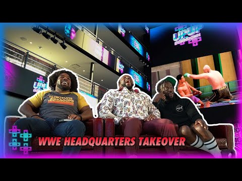 GAMING AT WWE HQ! | Big E vs. Kofi Kingston vs. Austin Creed