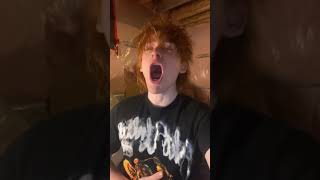 red head burping
