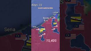malaysia vs brunei(war scenario) #animation #mapping #asia #map #maps #shorts