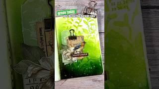 mini art journal | green 💚 #journaling #artjournal