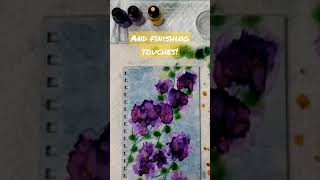 Fixing a whoops in alcohol ink. #alcoholink #art