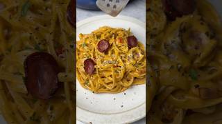 Creamy Sausage Pasta🔥😍 FULL RECIPE LINKED IN BIO! #pasta #pastalover #yum #recipe #lunch #dinner