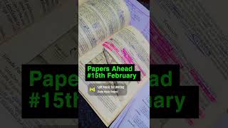 CSS 2025 EXAMS AHEAD | 15th FEBRUARY