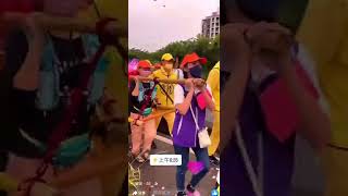 白沙屯媽祖進香 扛到神轎！我好幸運啊！女生扛神轎 #白沙屯媽祖  #白沙屯拱天宮  #進香