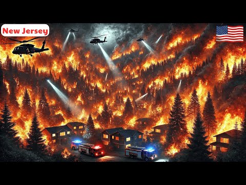New Jersey Ablaze: Jones Road Wildfire Engulfs Thousands in Ocean County!