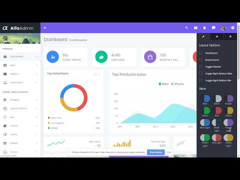 Alfa Admin Bootstrap Admin Dashboard