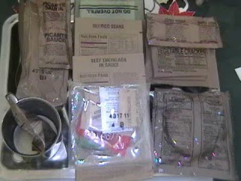 2004 Military MRE Menu 15 Beef Enchilada with Sauce  and GAW!